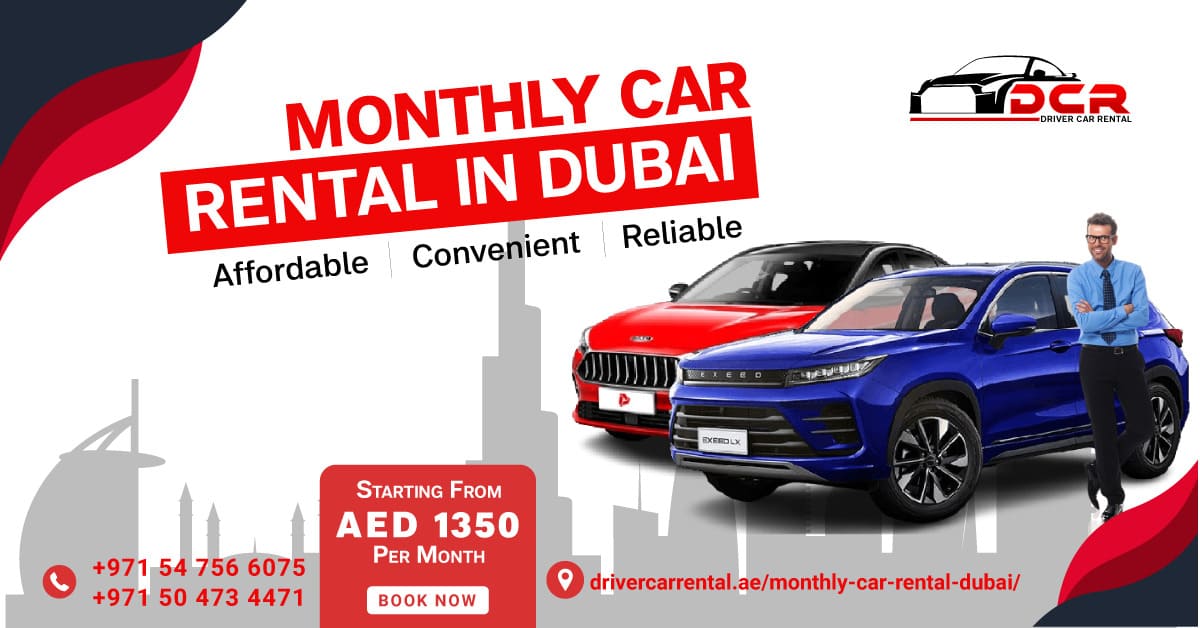 Monthly car rental in Dubai - Affordable convenience
